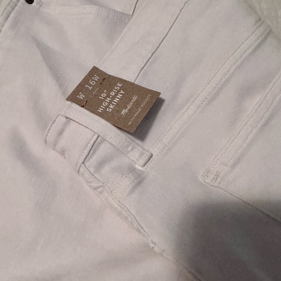 Madewell Plus High-Rise Skinny Jeans in Pure White 16w - Picture 6 of 6
